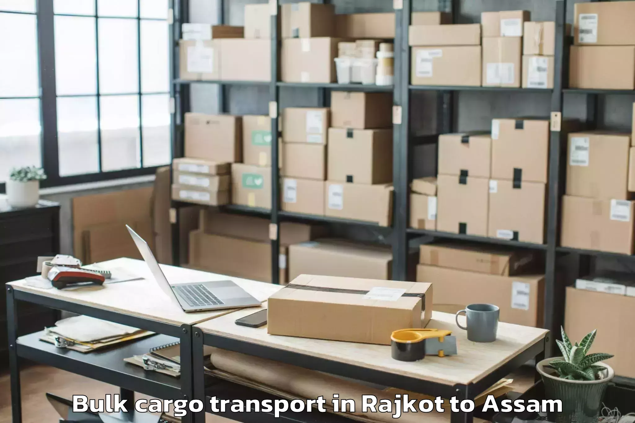 Easy Rajkot to Silapathar Bulk Cargo Transport Booking